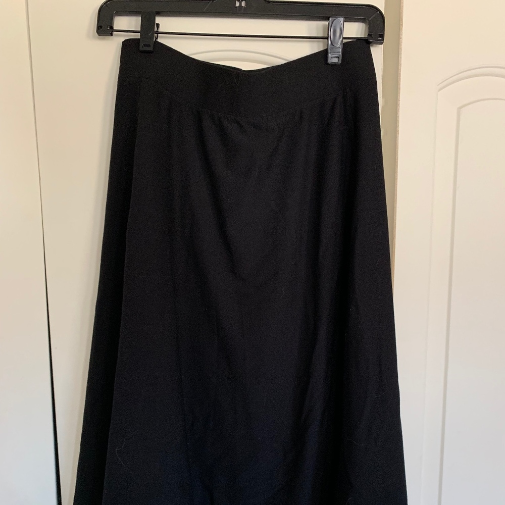 Eileen Fisher-  Flare Silk Georgette Crepe Ski